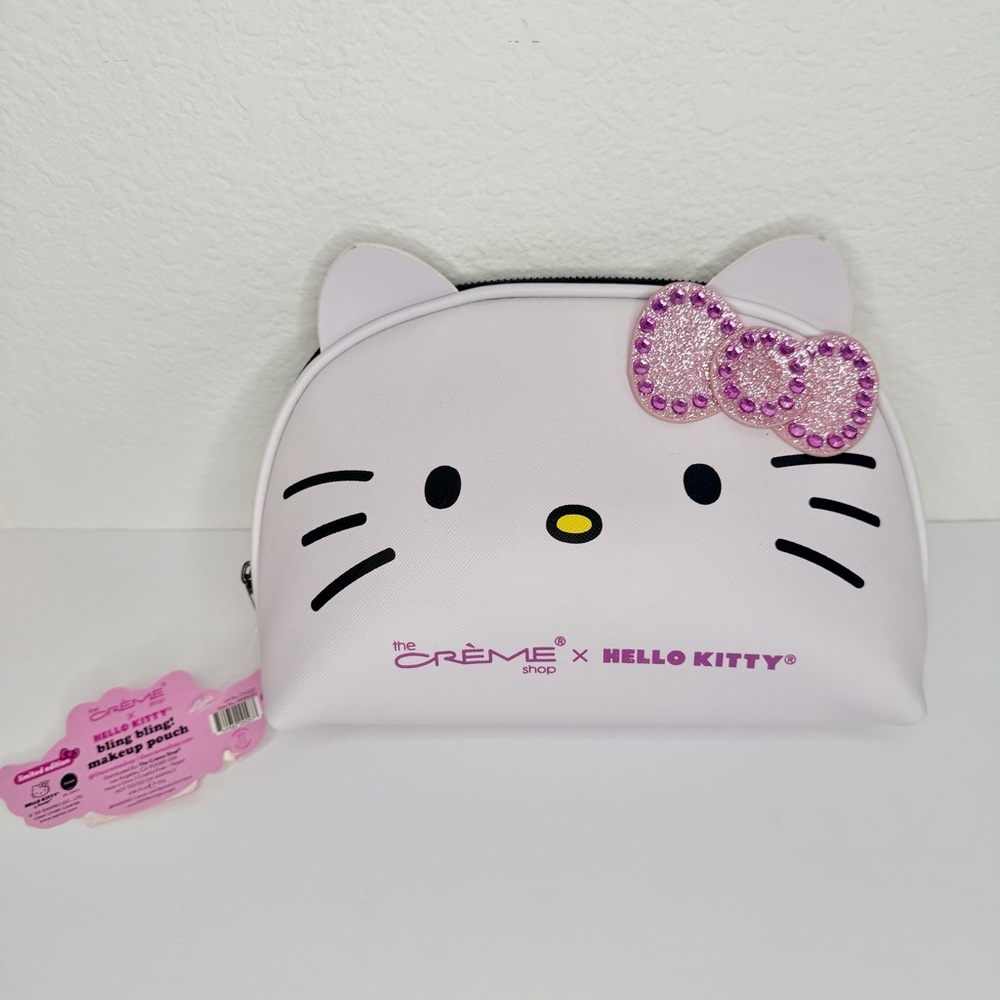 Hello Kitty Bling Bling makeup pouch in white limited edition